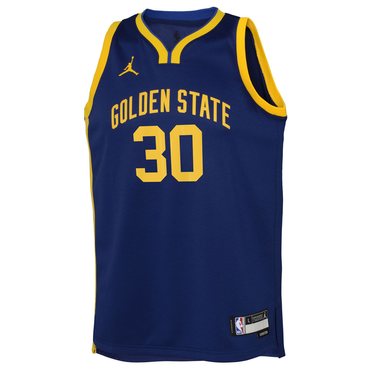 Jordan Youth Golden State Warriors Steph Curry 2023/24 Statement Basketball  Jersey Blue XL