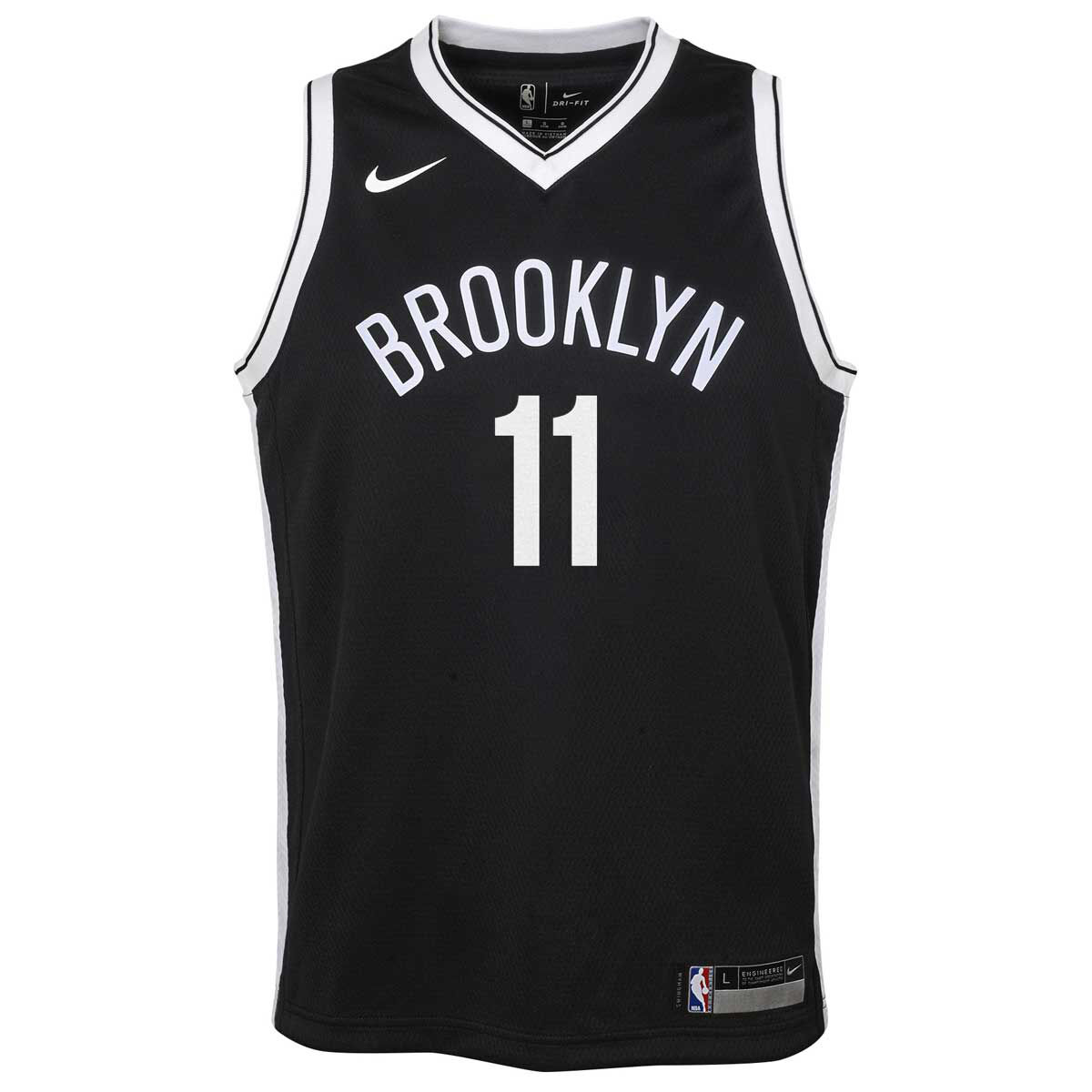Kyrie Irving Brooklyn Nets Nike Youth 2020/21 Swingman Player Jersey Black  - Earned Edition