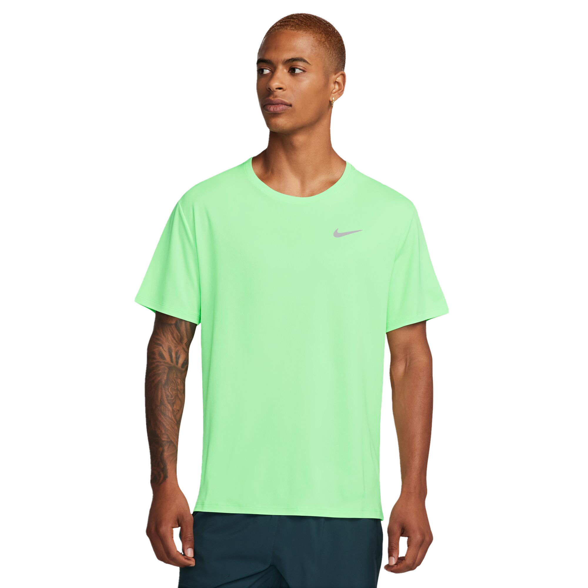 Nike Mens Dri-FIT UV Miller Running Tee | Rebel Sport