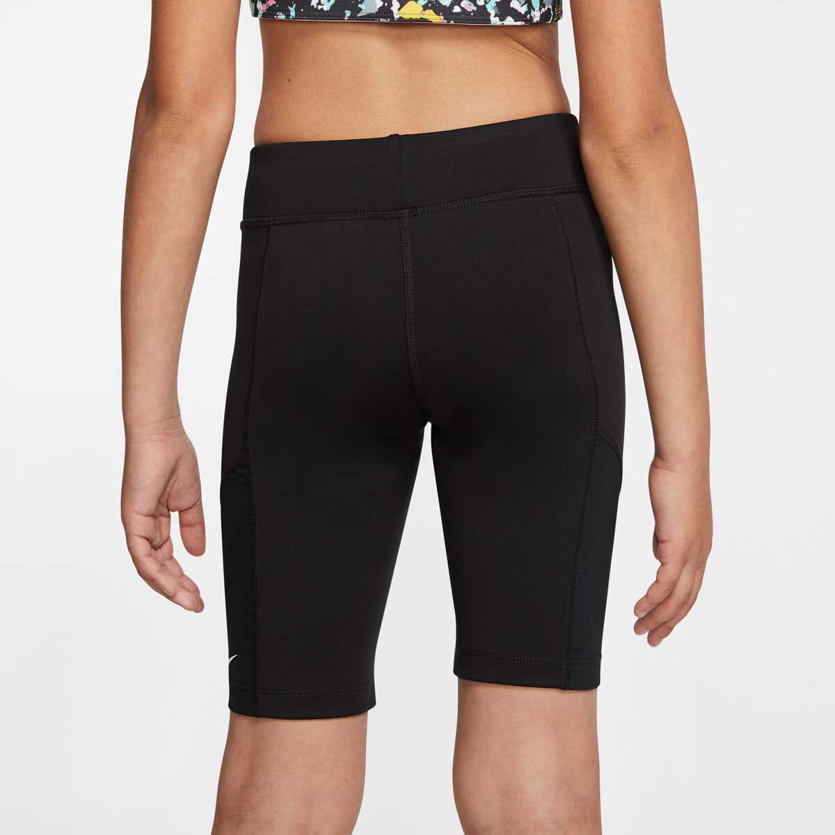 girls black bike shorts
