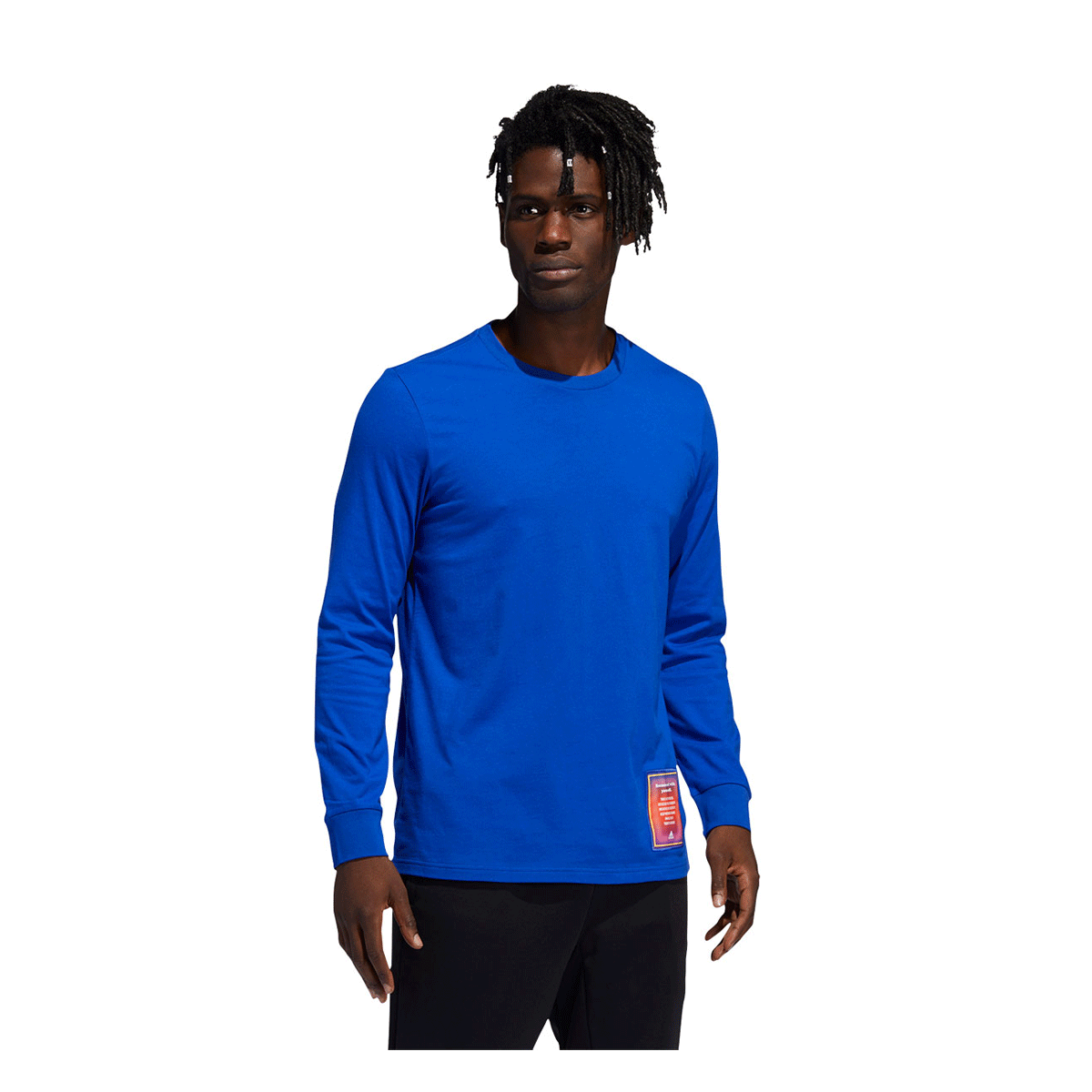 adidas Mens You Feel Me Graphic Tee Blue S | Rebel Sport