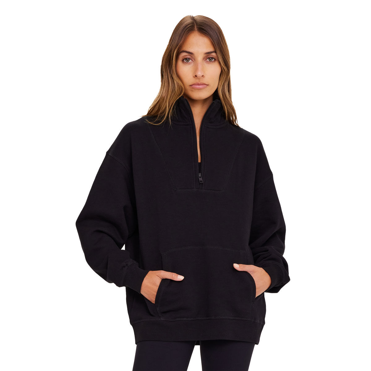 Crew half cheap zip sweatshirt women's