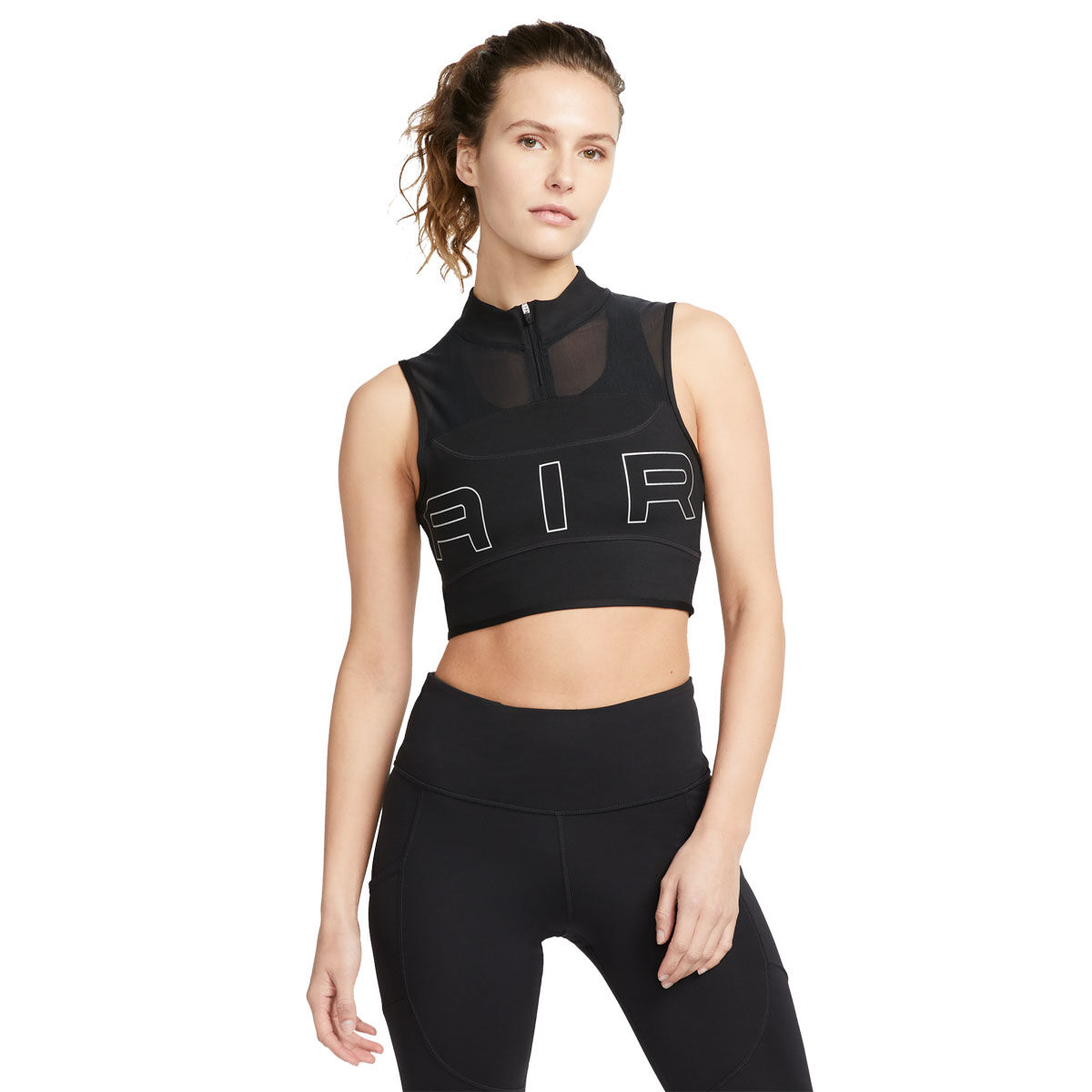 Nike air zip 2025 crop top