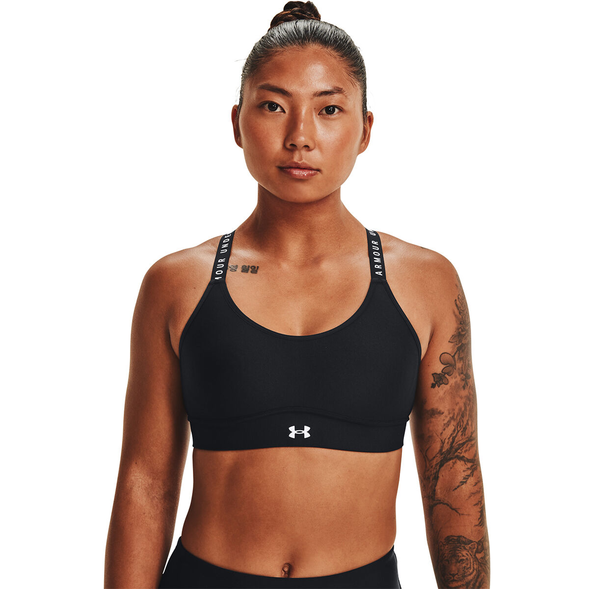 Under Armour Womens Covered Low Impact Sports Bra Red XS 