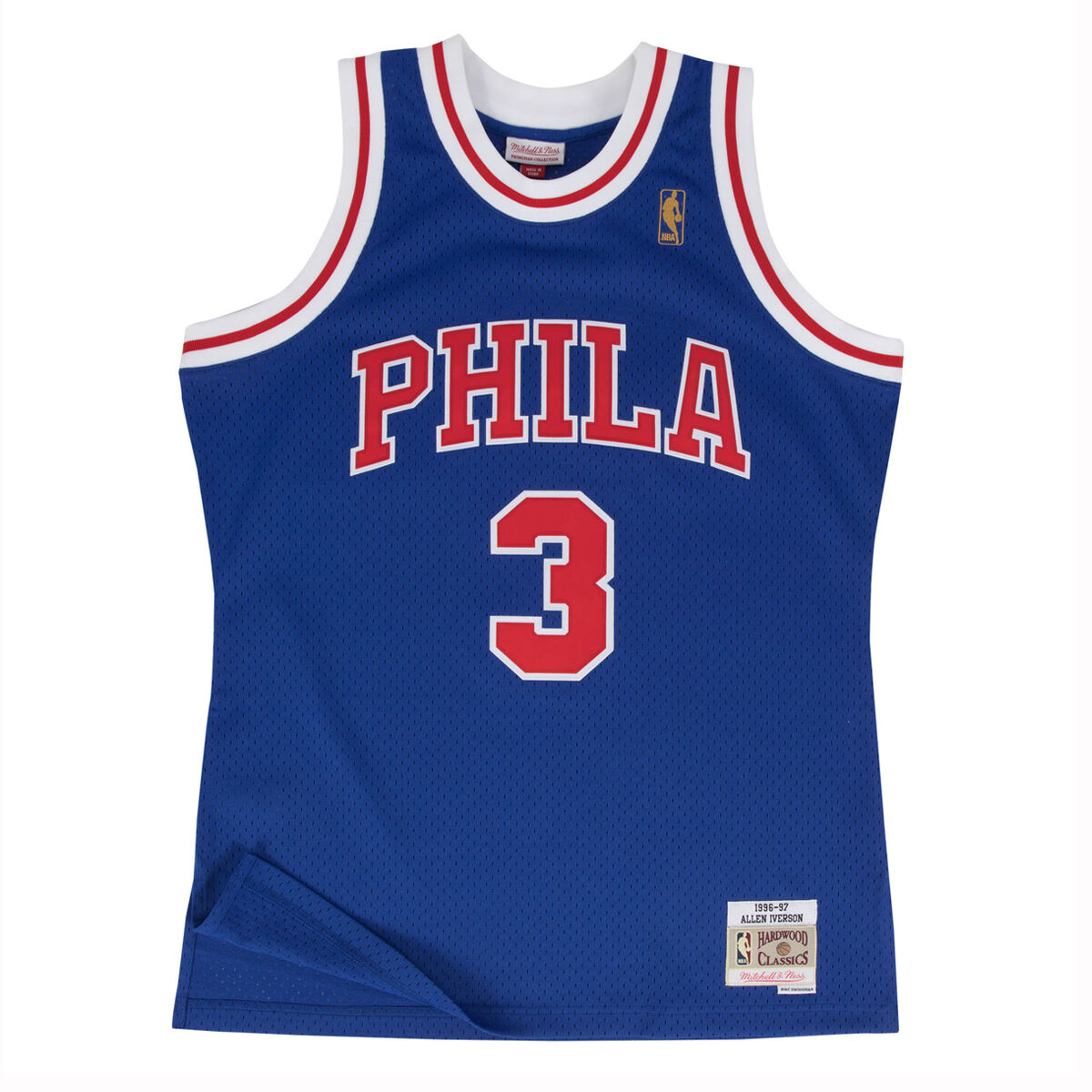  Allen Iverson Philadelphia 76ers Mitchell and Ness Men's Black  Throwback Jesey Small : Sports & Outdoors