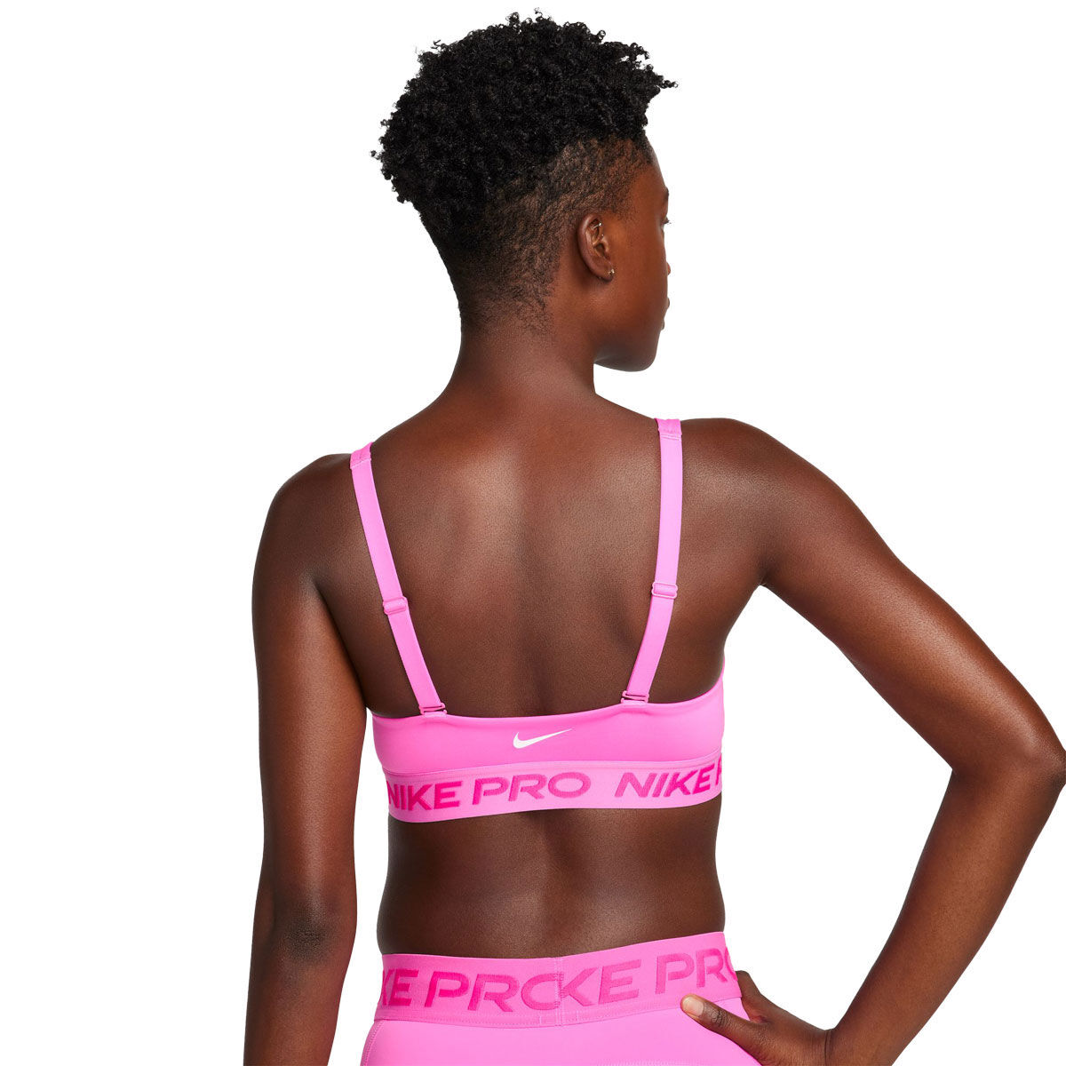 Nike Women's Medium Support Non Padded Sports Bra (X-Large, Pink Glaze)
