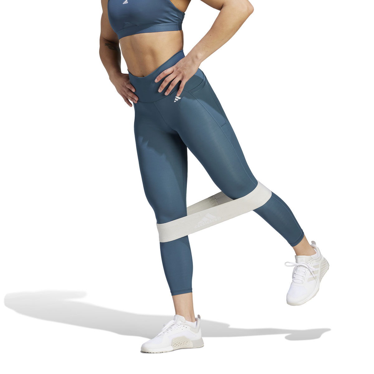 adidas Yoga Studio Luxe Crossover Waistband 7/8 Leggings - Green, Women's  Yoga