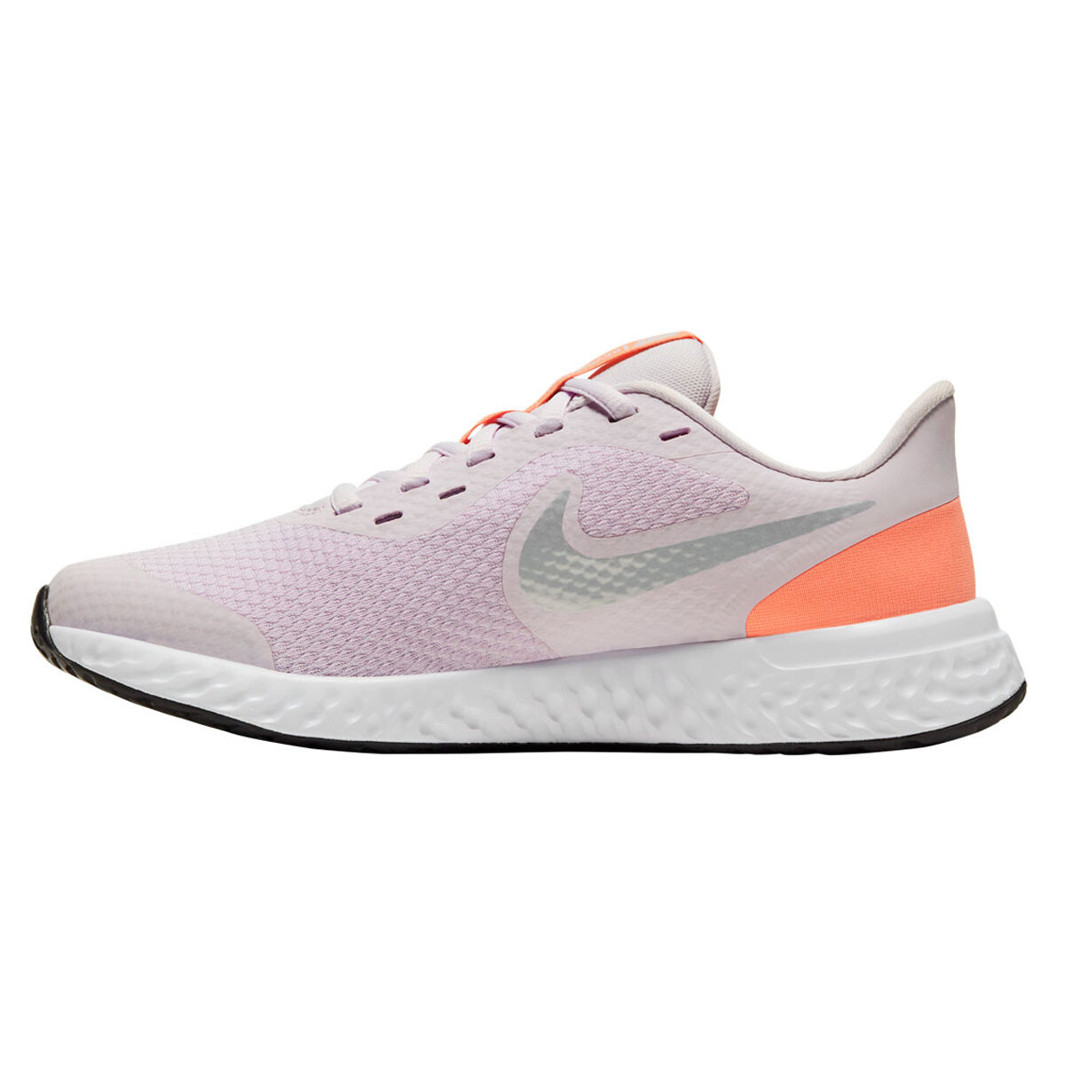 Nike Revolution 5 Kids Running Shoes Lilac/White US 7 | Rebel Sport
