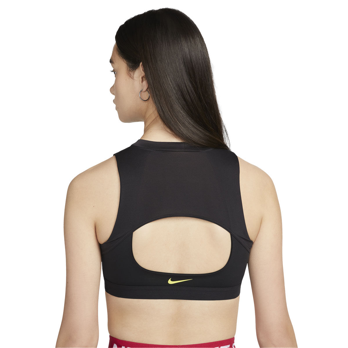 Nike Women's Indy V-Neck Low Support Sports Bra NWT Size Large Black