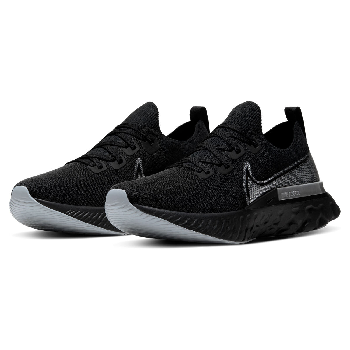 black and grey nike shoes