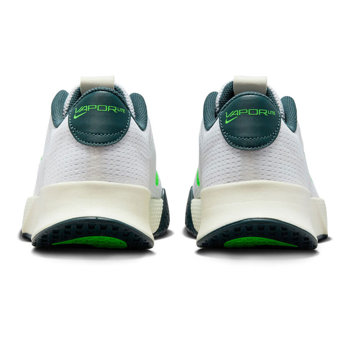 Green nike 2025 tennis shoes