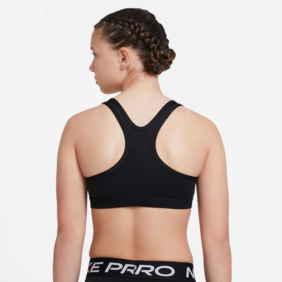 Nike Racerback Dry Fit Dark Charcoal/Pink Splatter Sports Bra Pre