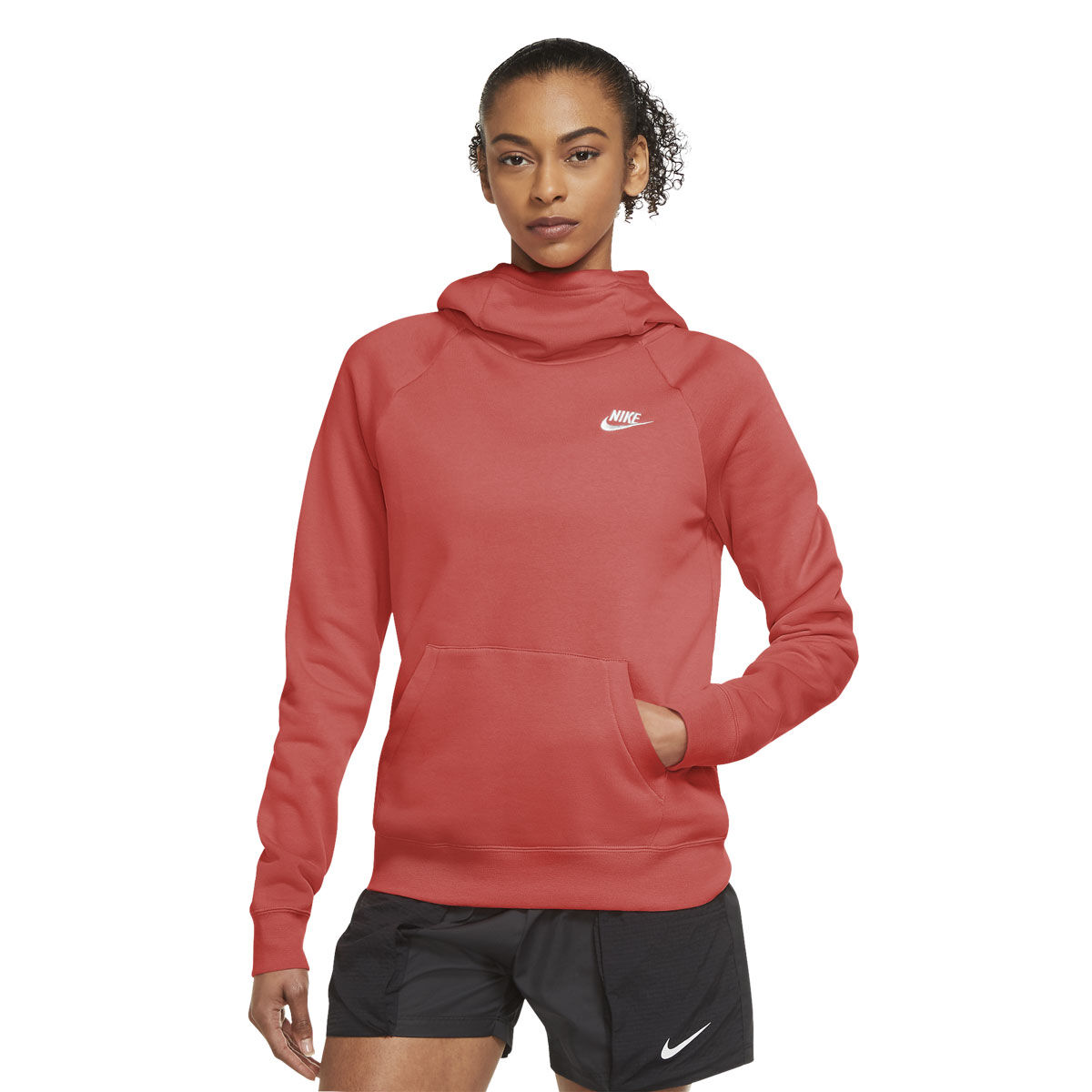 nike women's sportswear funnel neck hoodie