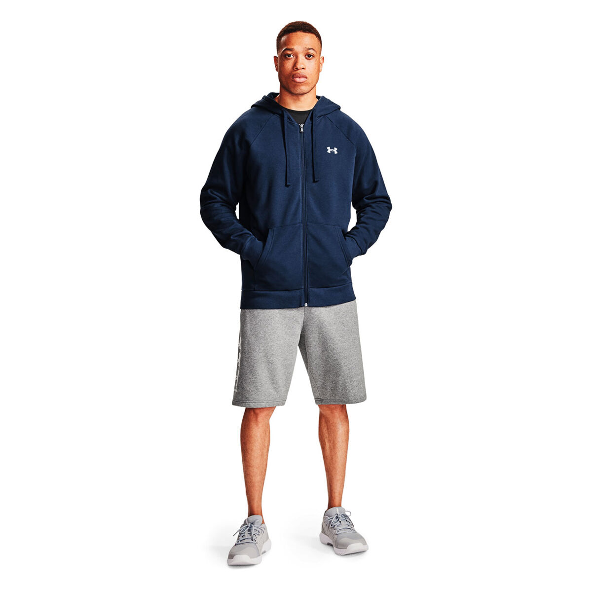 Under Armour Mens Rival Full Zip Cotton Hoodie