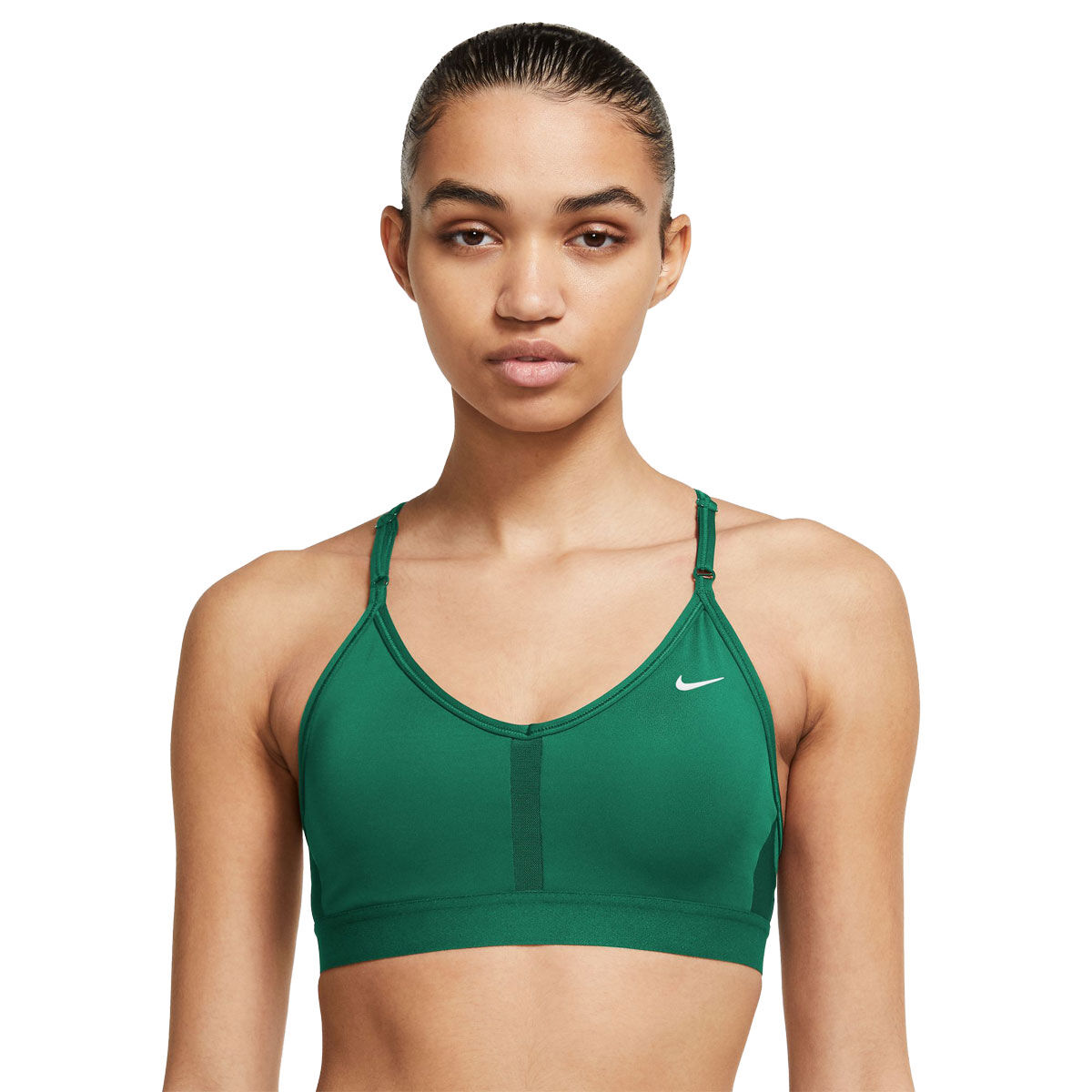 Nike Womens Dri-FIT Indy Zip Front Sports Bra