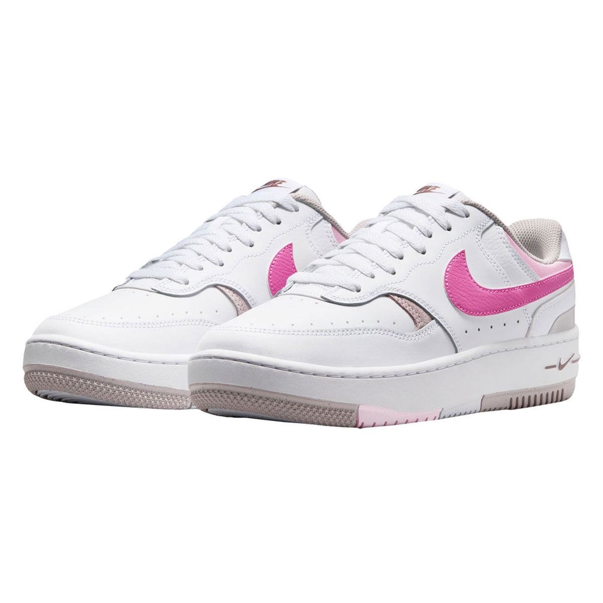 Nike Gamma Force Womens Casual Shoes, White/Pink, rebel_hi-res