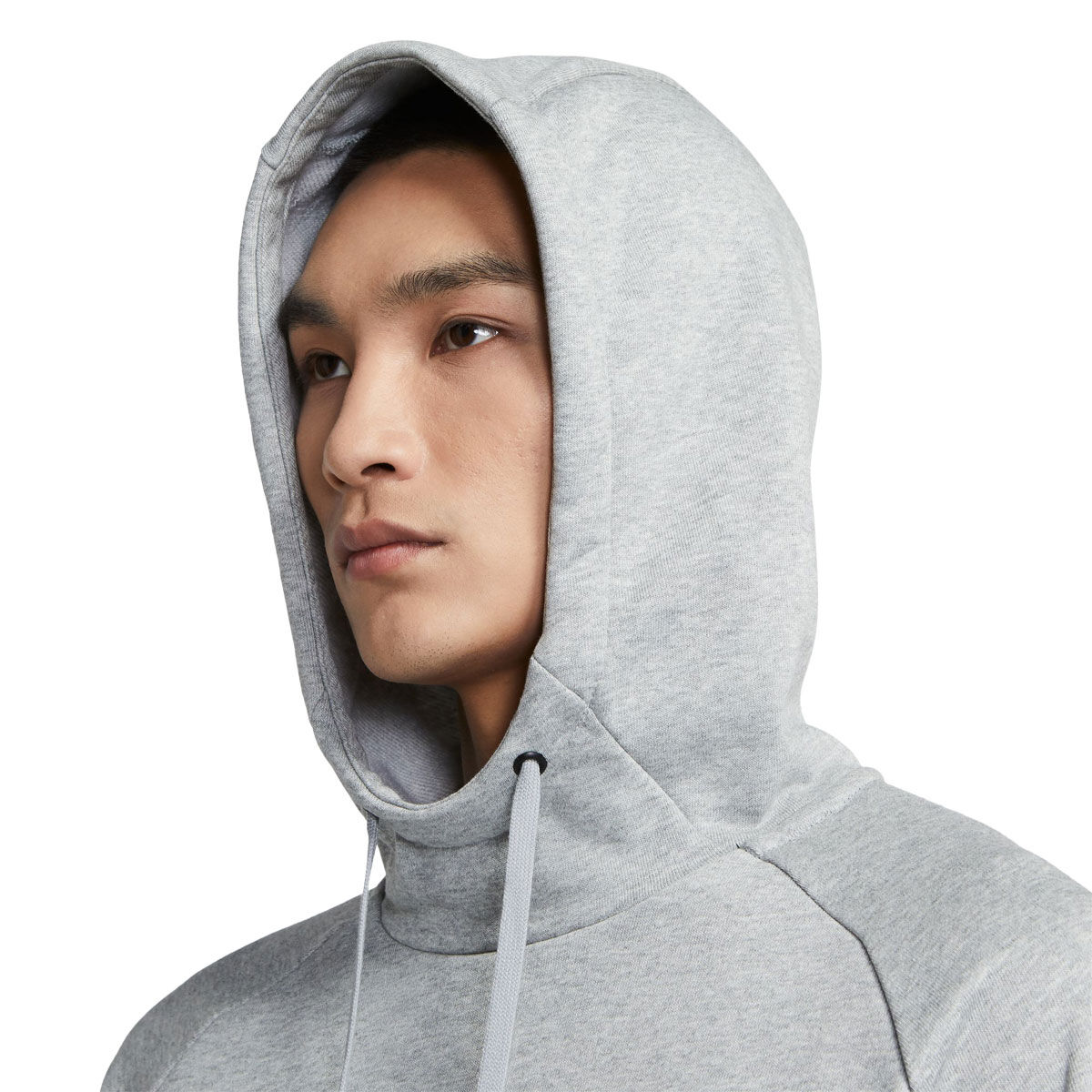 Nike Mens Dri- FIT Graphic Pullover Fitness Hoodie Grey M, Grey, rebel_hi-res