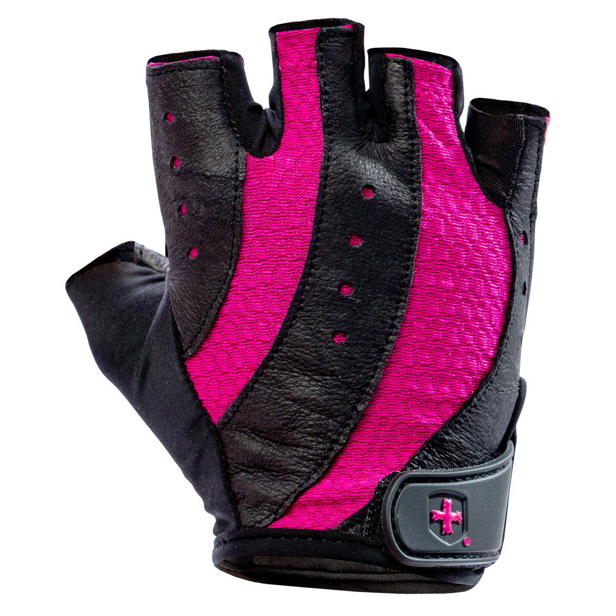 Harbinger Womens Pro Training Gloves Black / Pink M, Black / Pink, rebel_hi-res