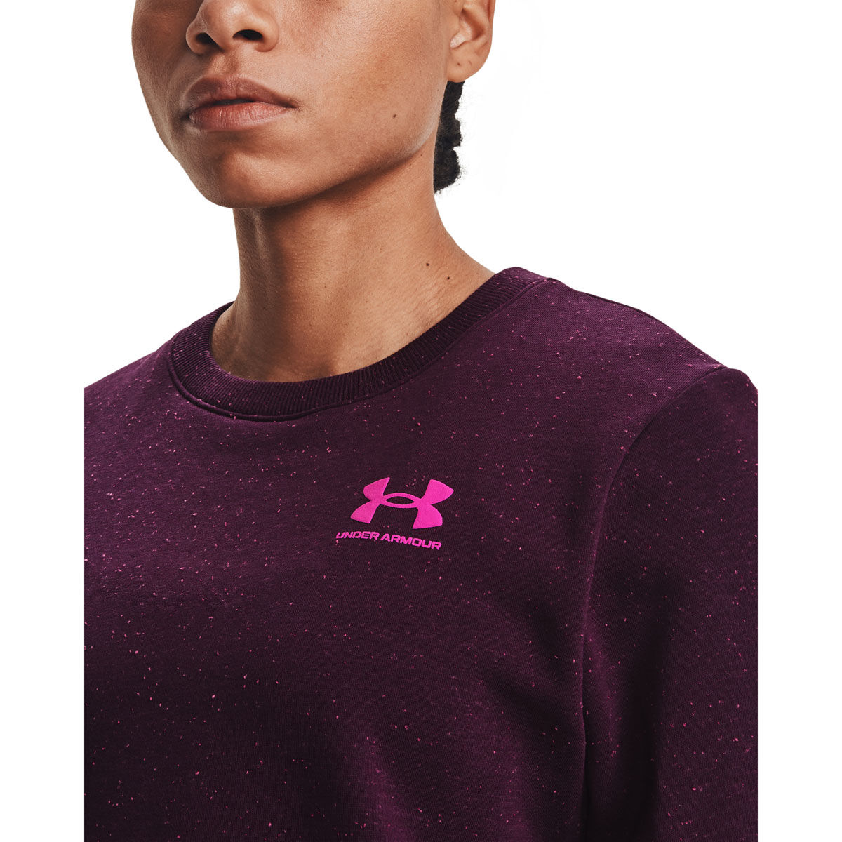 women's ua rival fleece lc crew