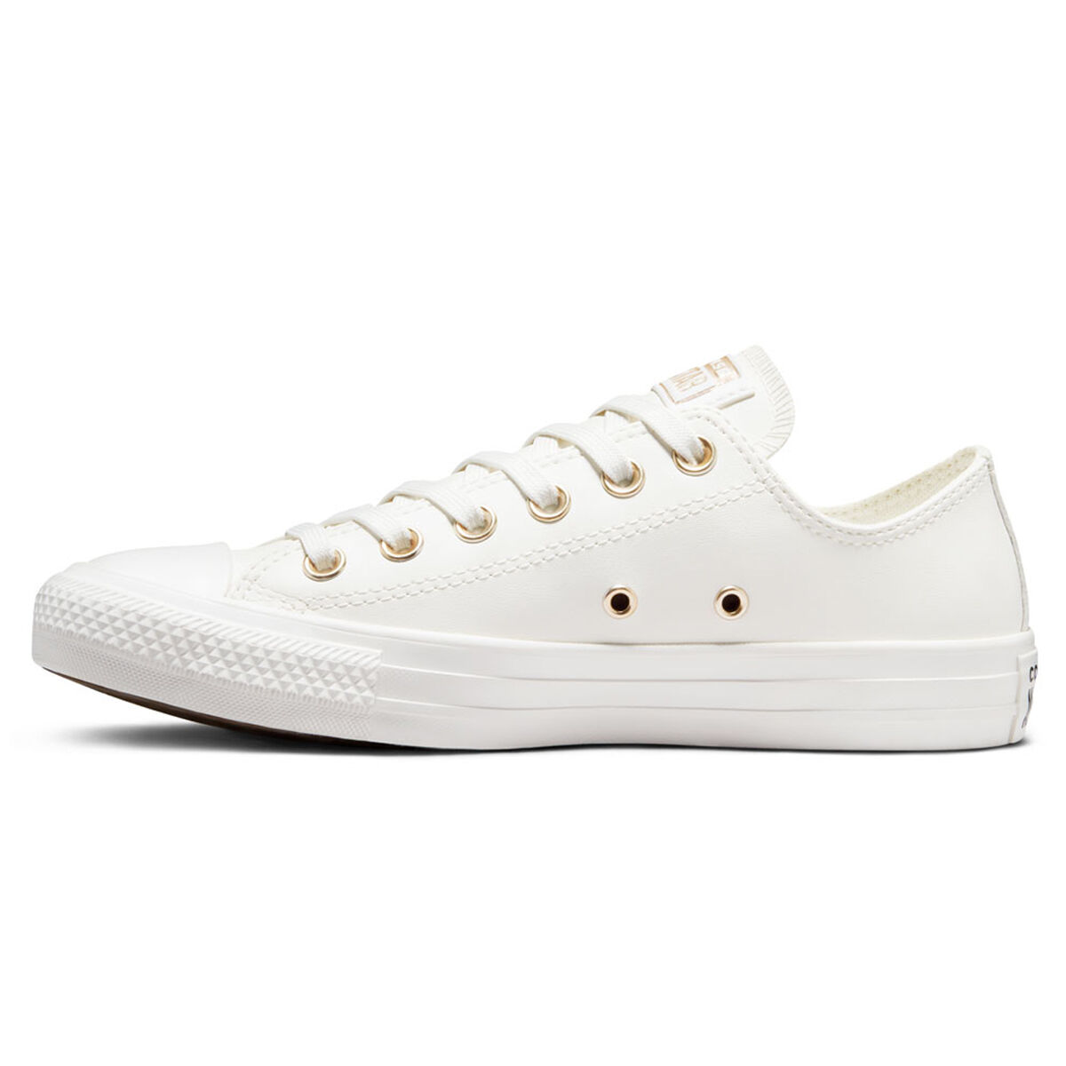 Converse white discount leather rose gold