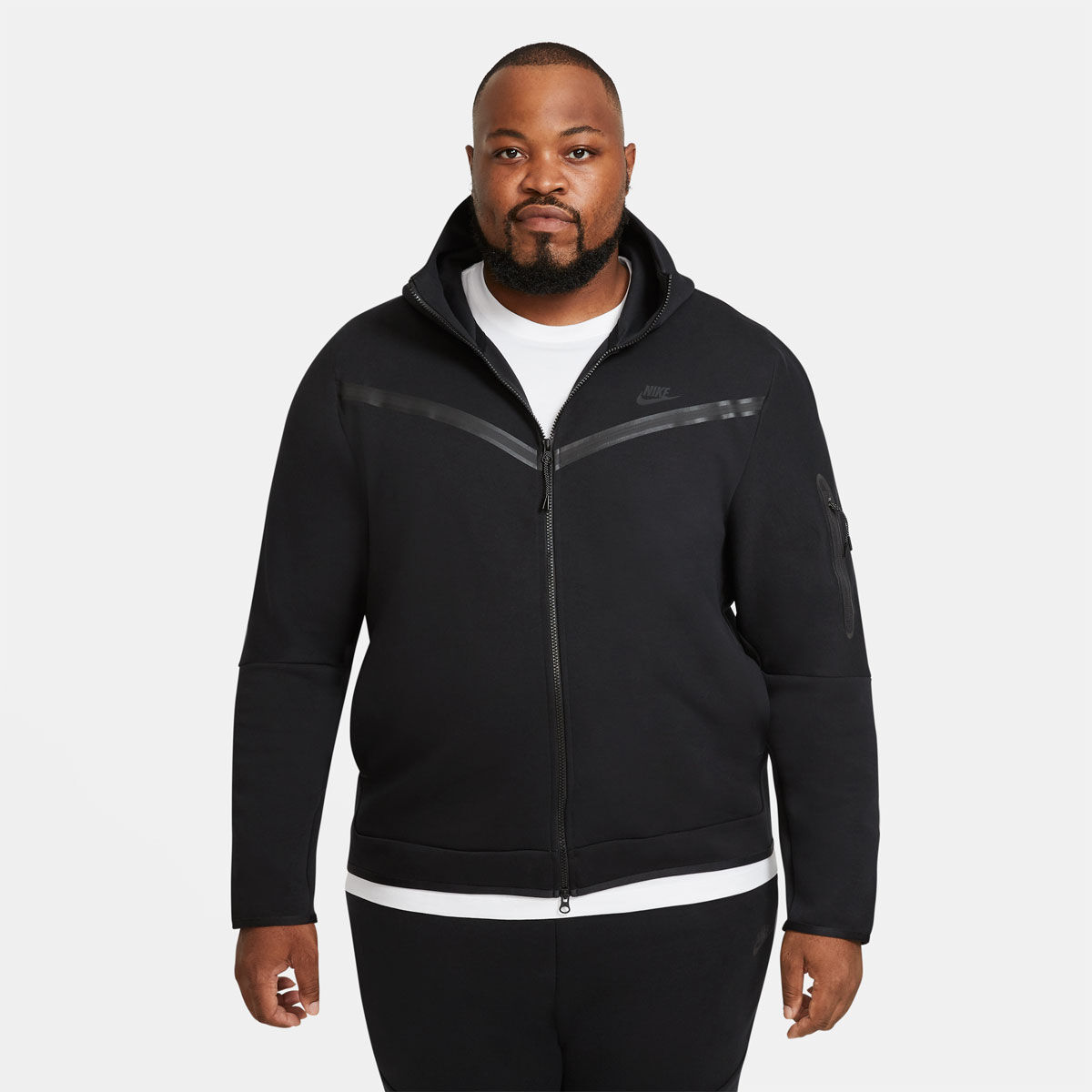 interview Maand Demonteer Nike Mens Sportswear Tech Fleece Full-Zip Hoodie Black X Large | Rebel Sport