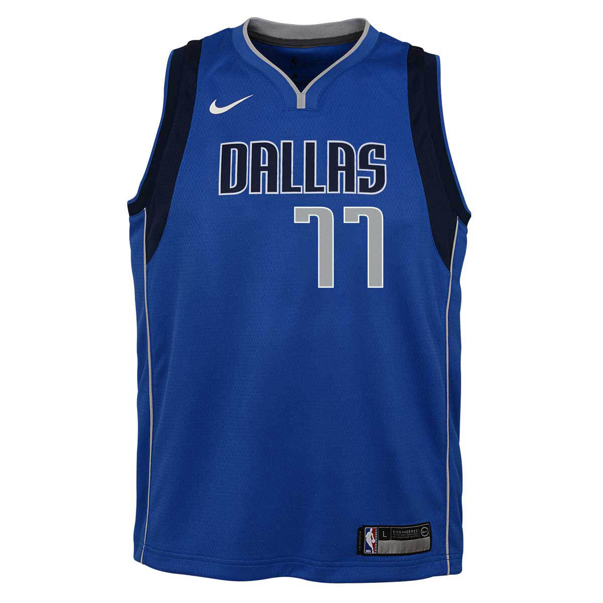 Dallas Mavericks Nike 21-22 City Edition Mavs Wordmark Royal Tee S / Rush Blue