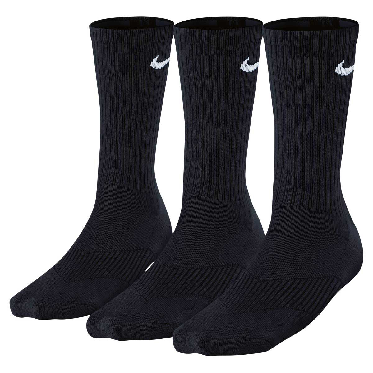 nike socks long black