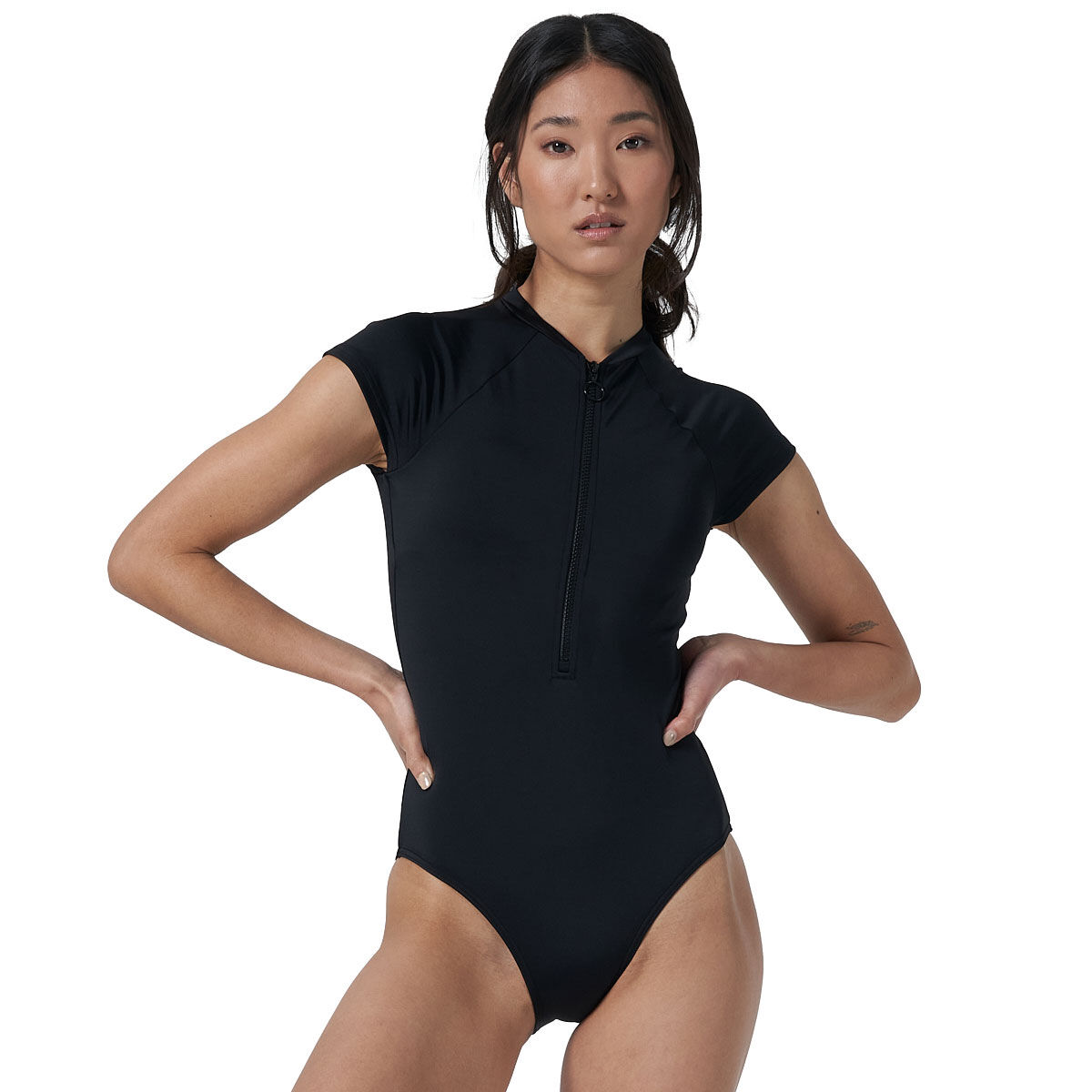 Ell Voo Womens Mia Cap Sleeve Swimsuit