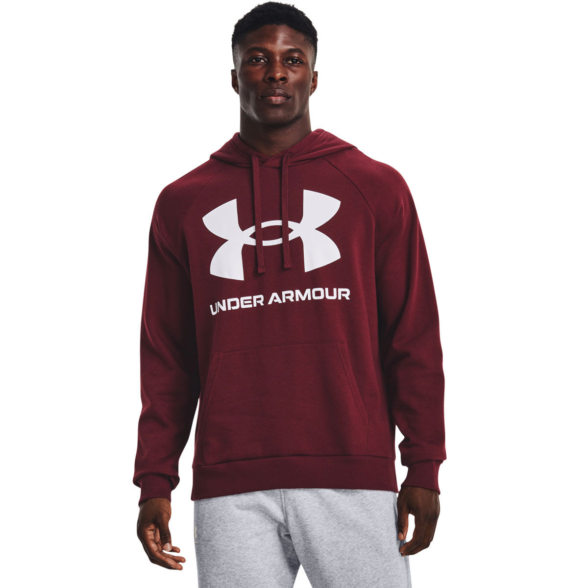 Under armour men's rival fleece pullover best sale hoodie