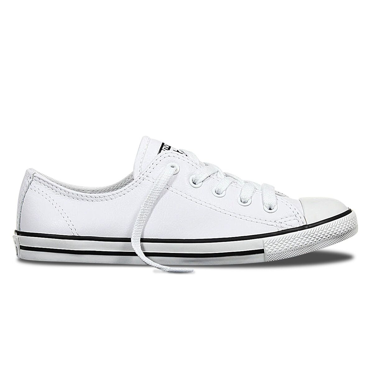 leather converse shoes white