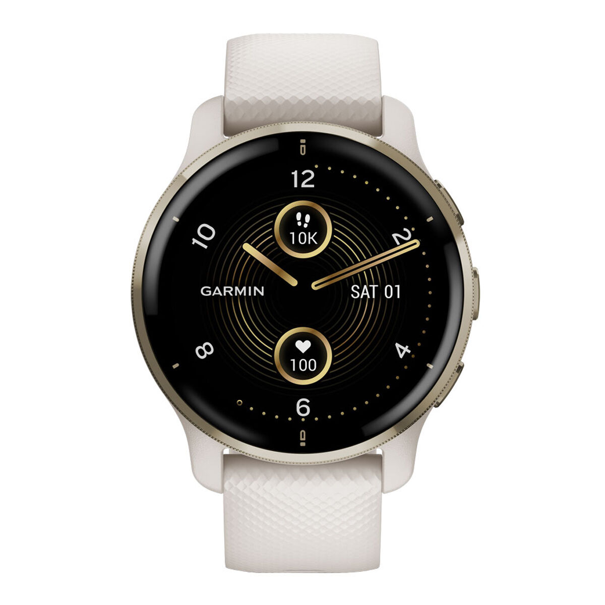 Garmin Venu 2 Plus Smartwatch - Ivory Cream Gold
