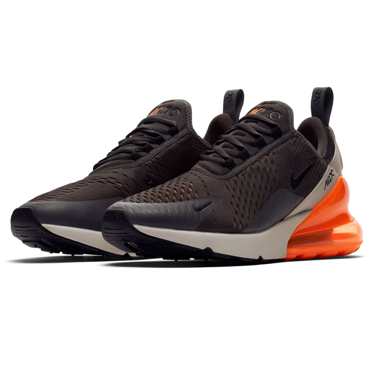 Nike air max 270 orange clearance and white