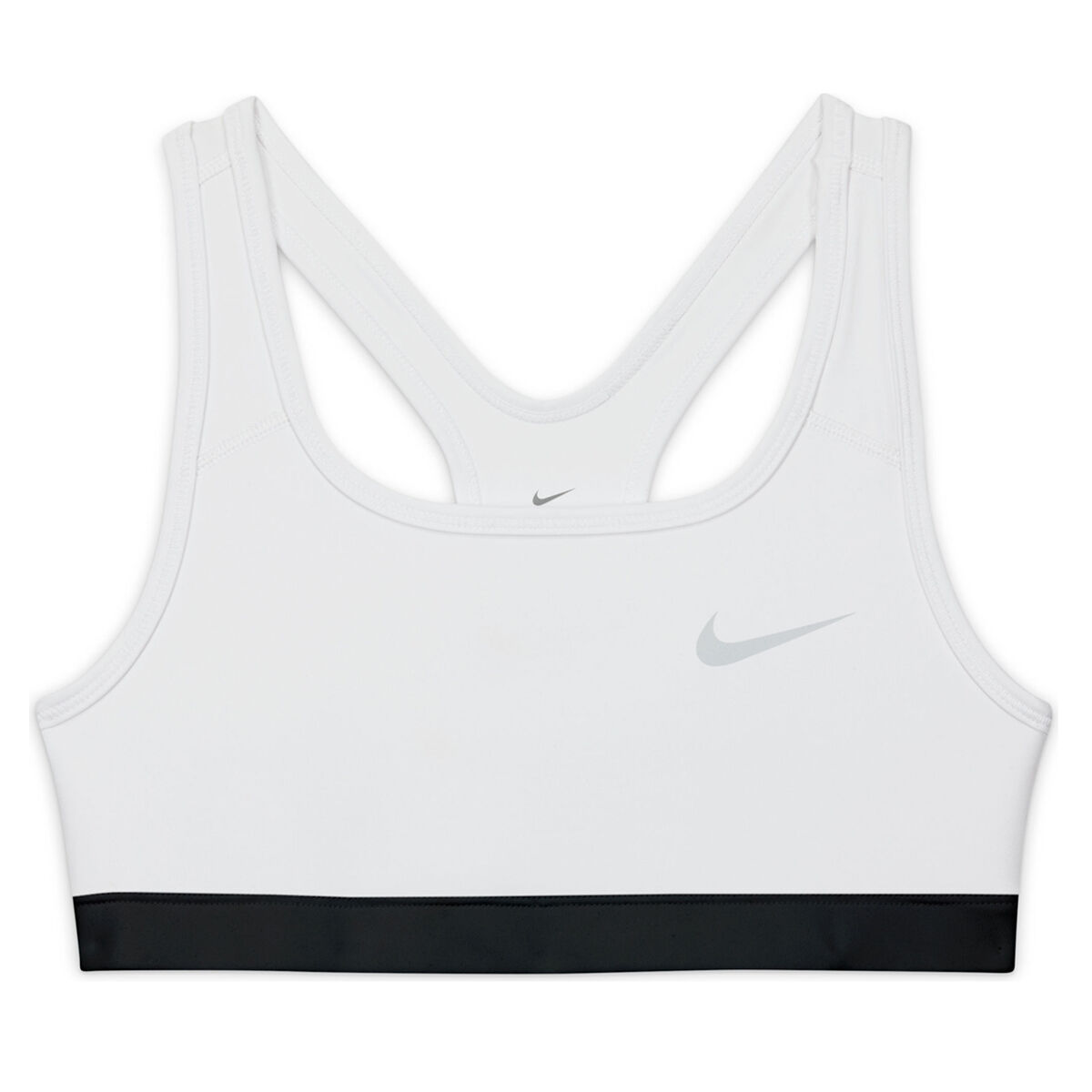 Nike Girls Swoosh Sports Bra White XL