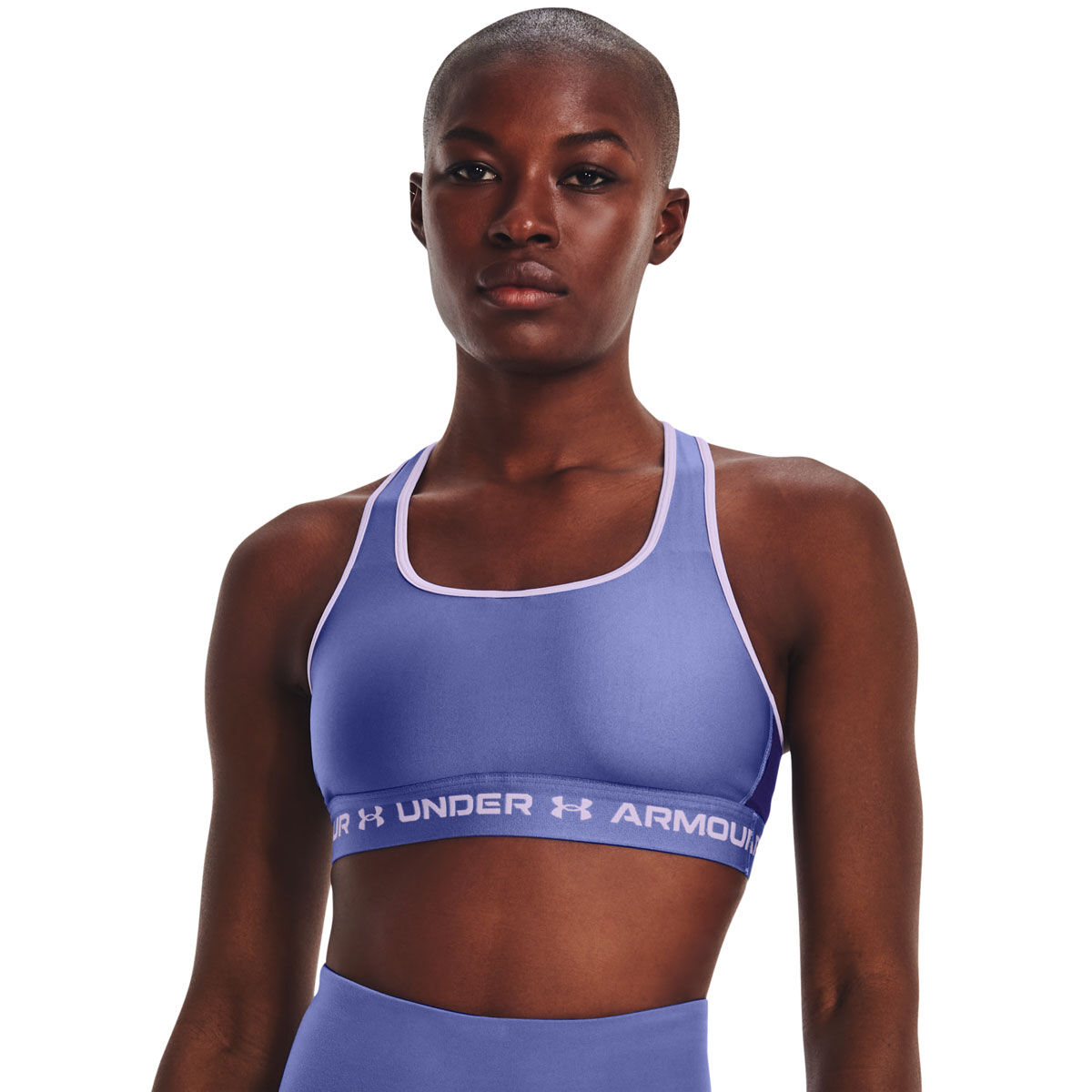 Under Armour Womens Mid Crossback Sports Bra Blue XS