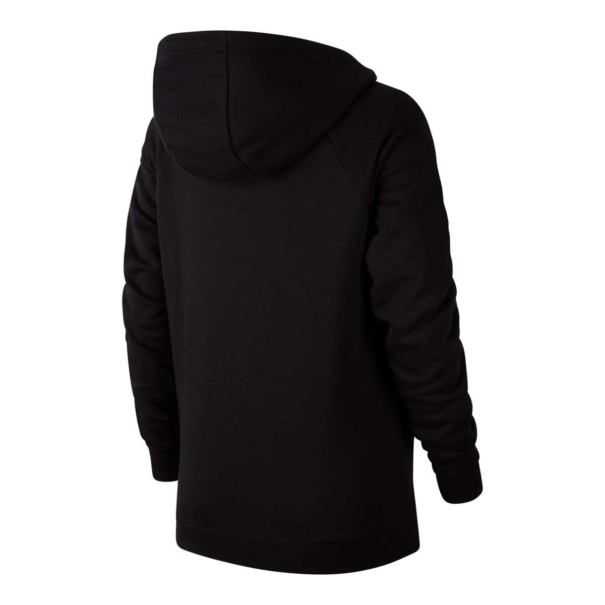 black funnel neck hoodie