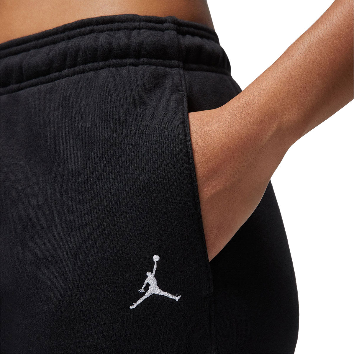 Jordan Womens Brooklyn Fleece Track Pants, Black, rebel_hi-res