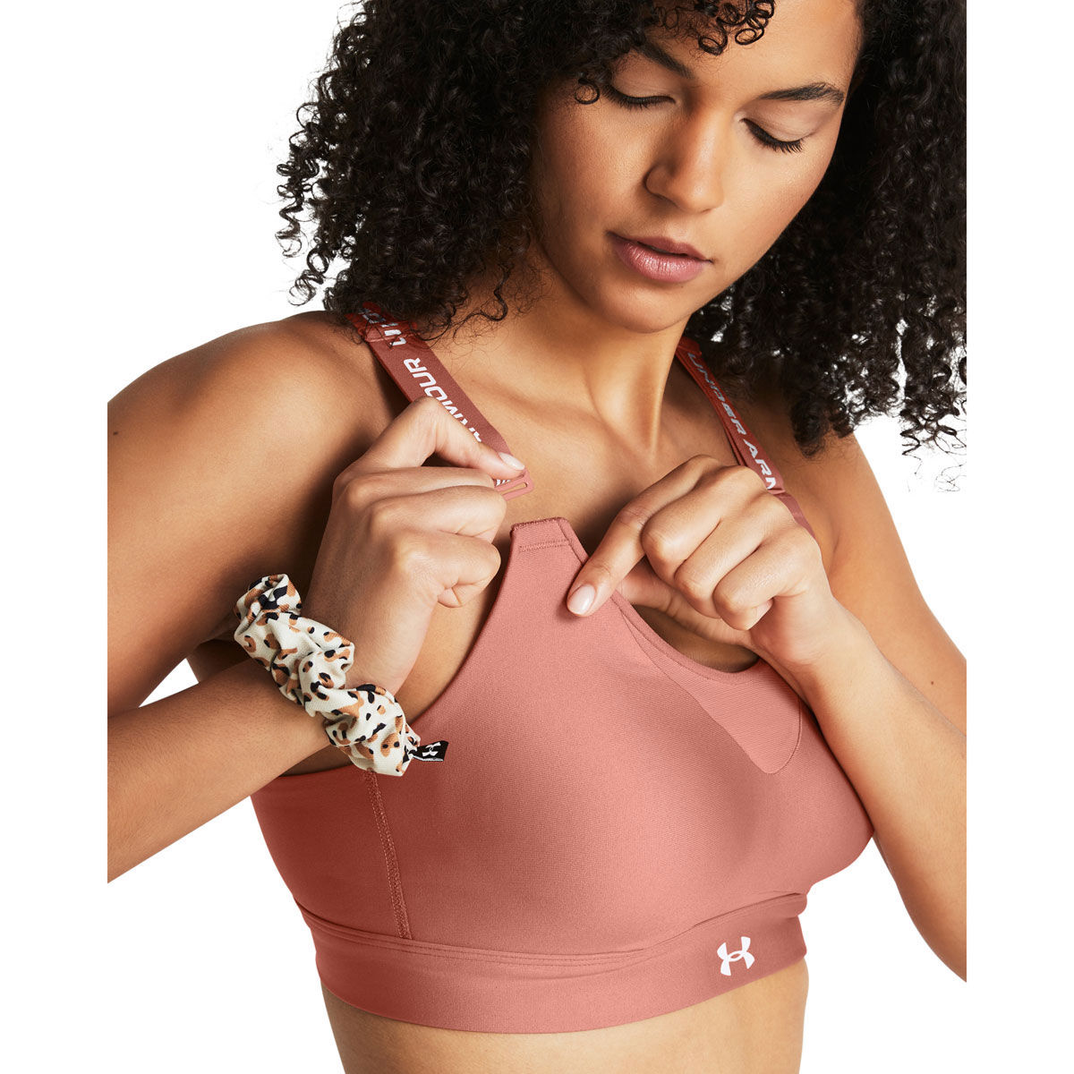 Under Armour Womens UA Infinity High Support Sports Bra Pink M A-C