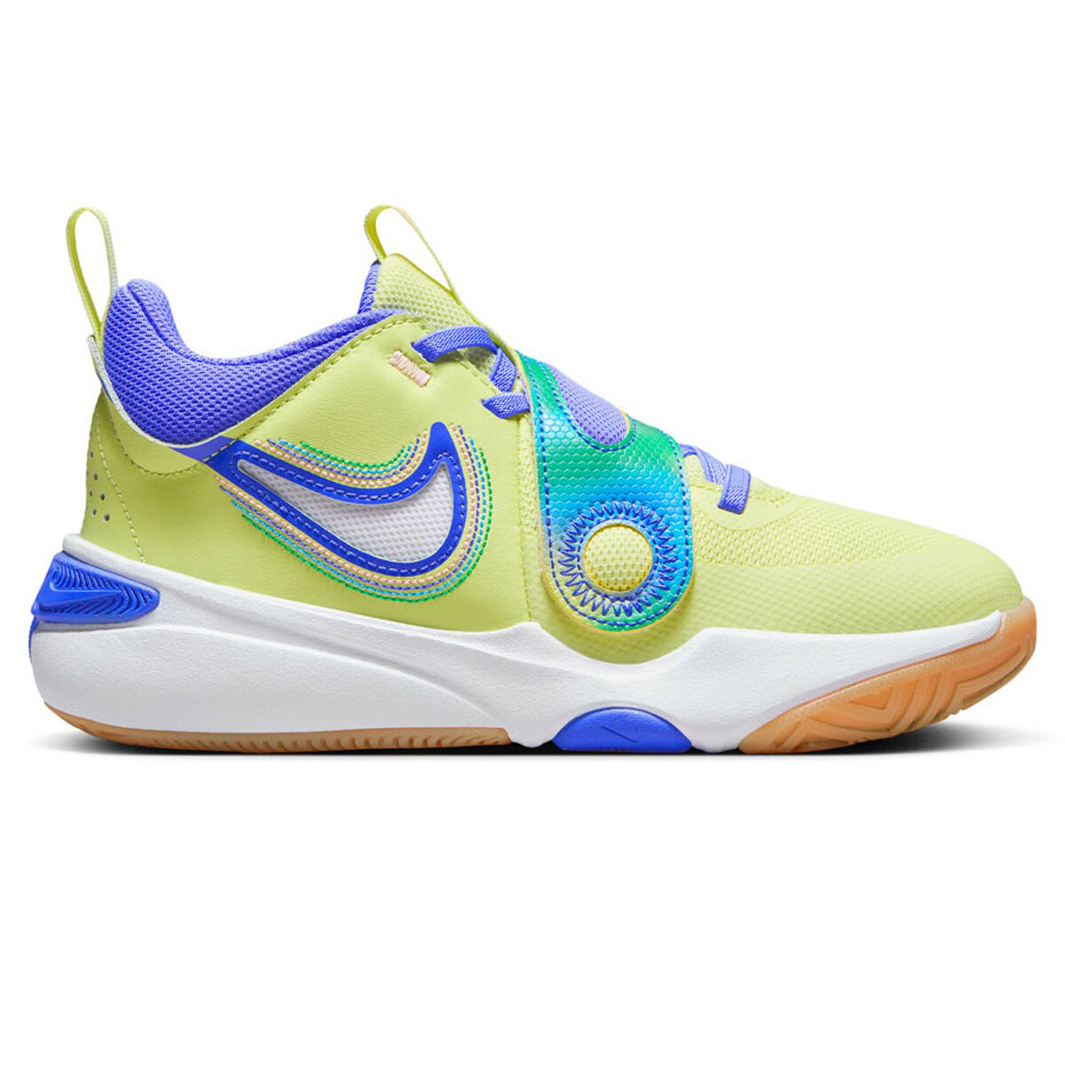 Green kids sale basketball shoes