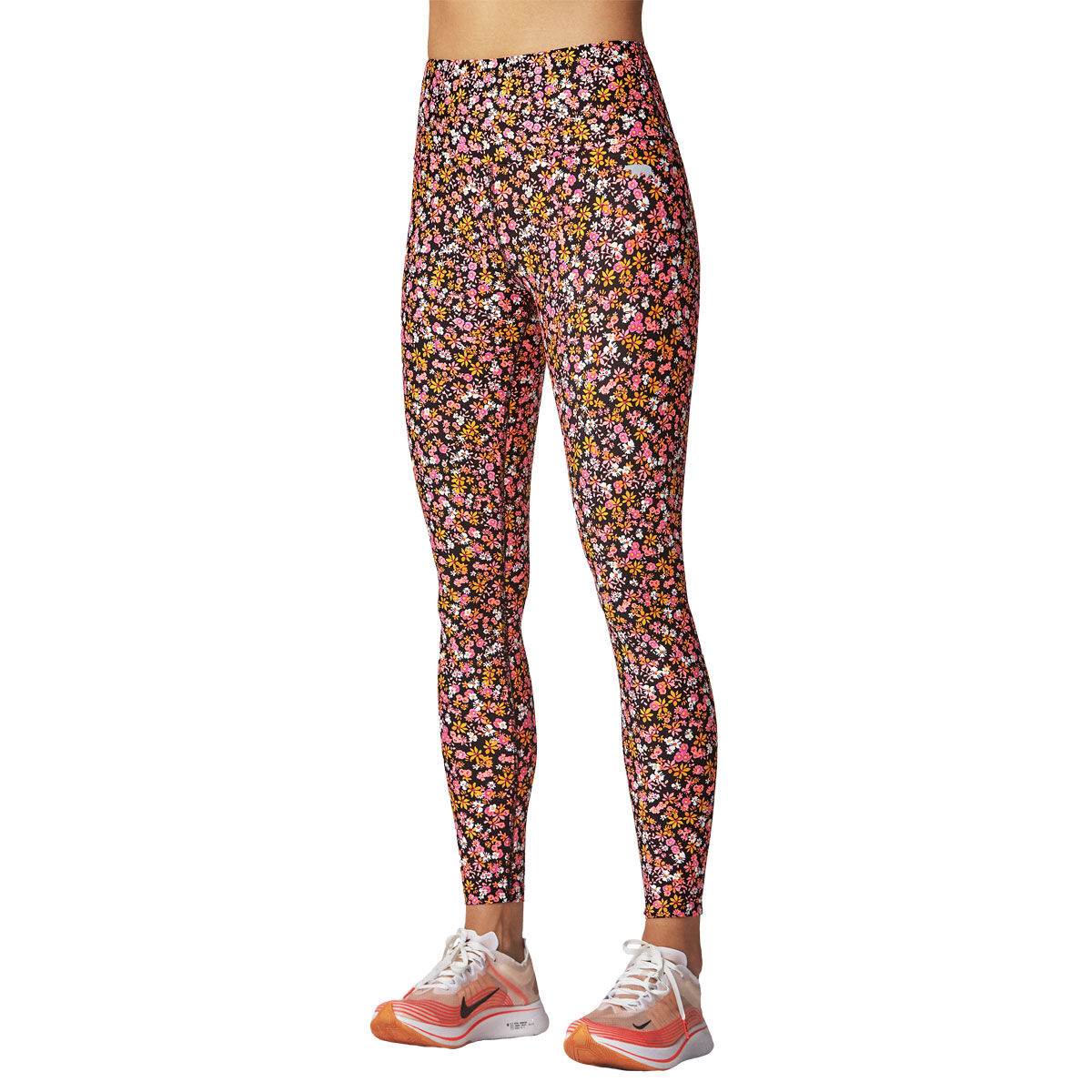 Running Bare Womens Ab Waisted Fight Club Tights Print 8