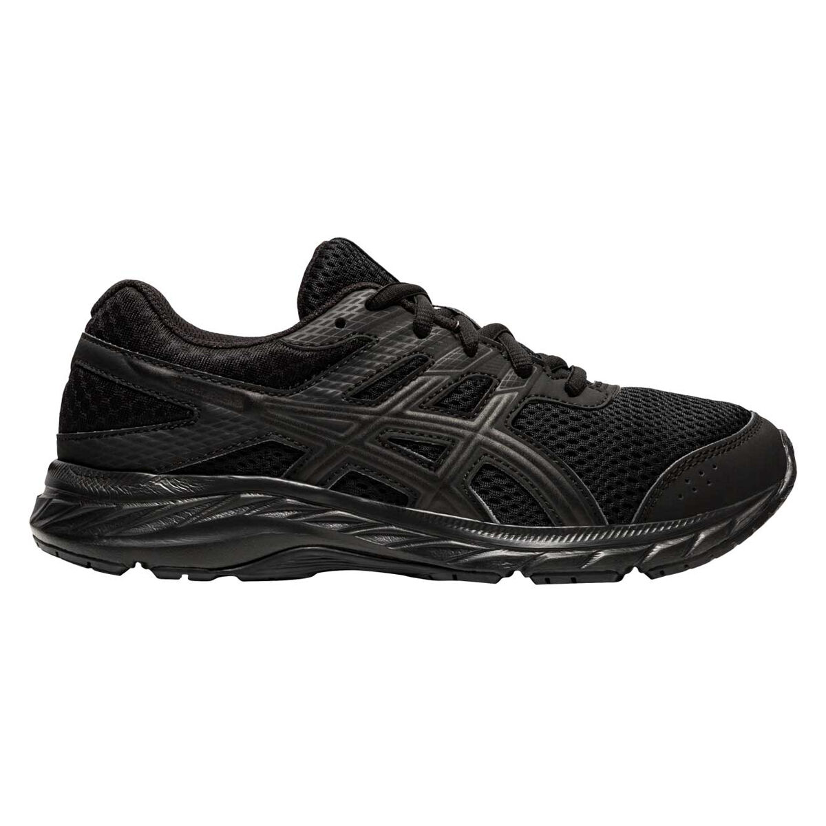 asic black running shoes