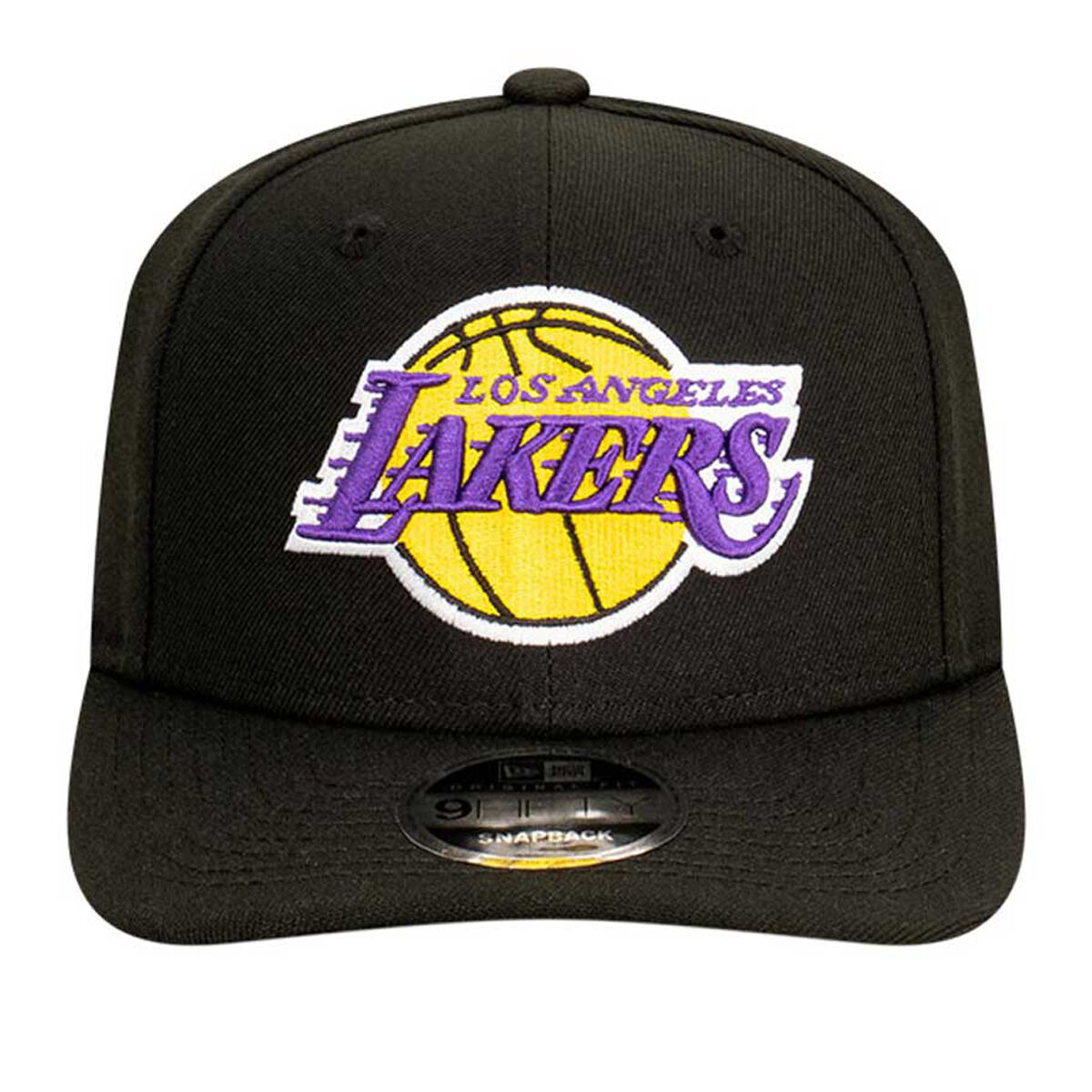 New Era Los Angeles Lakers Black 9FIFTY Mens Snapback Hat