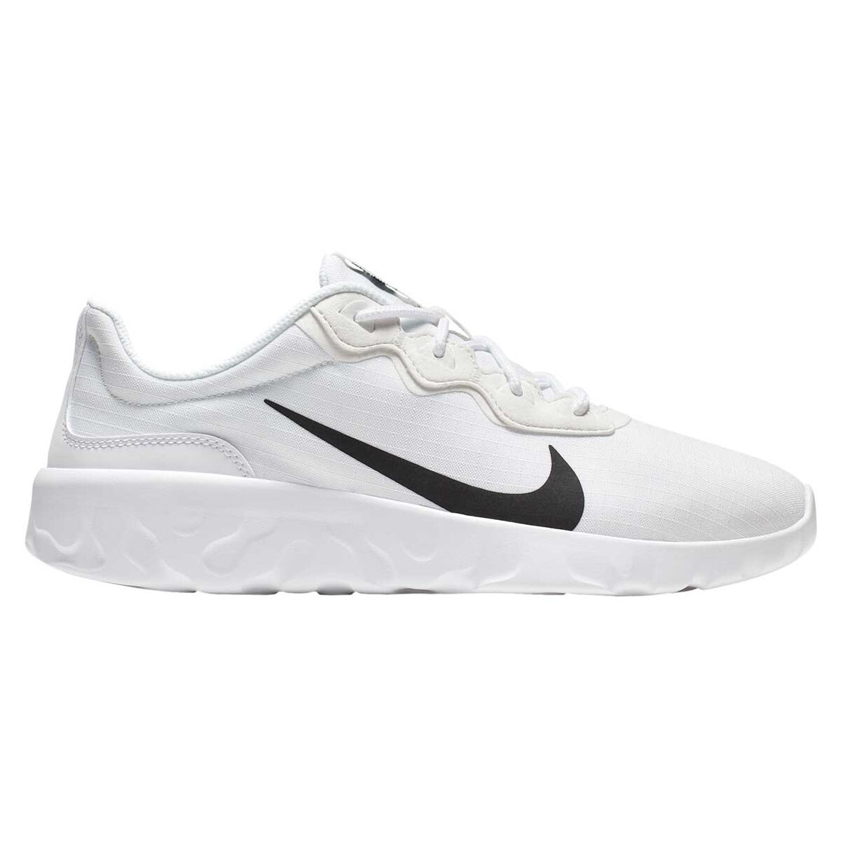 white and black casual shoes