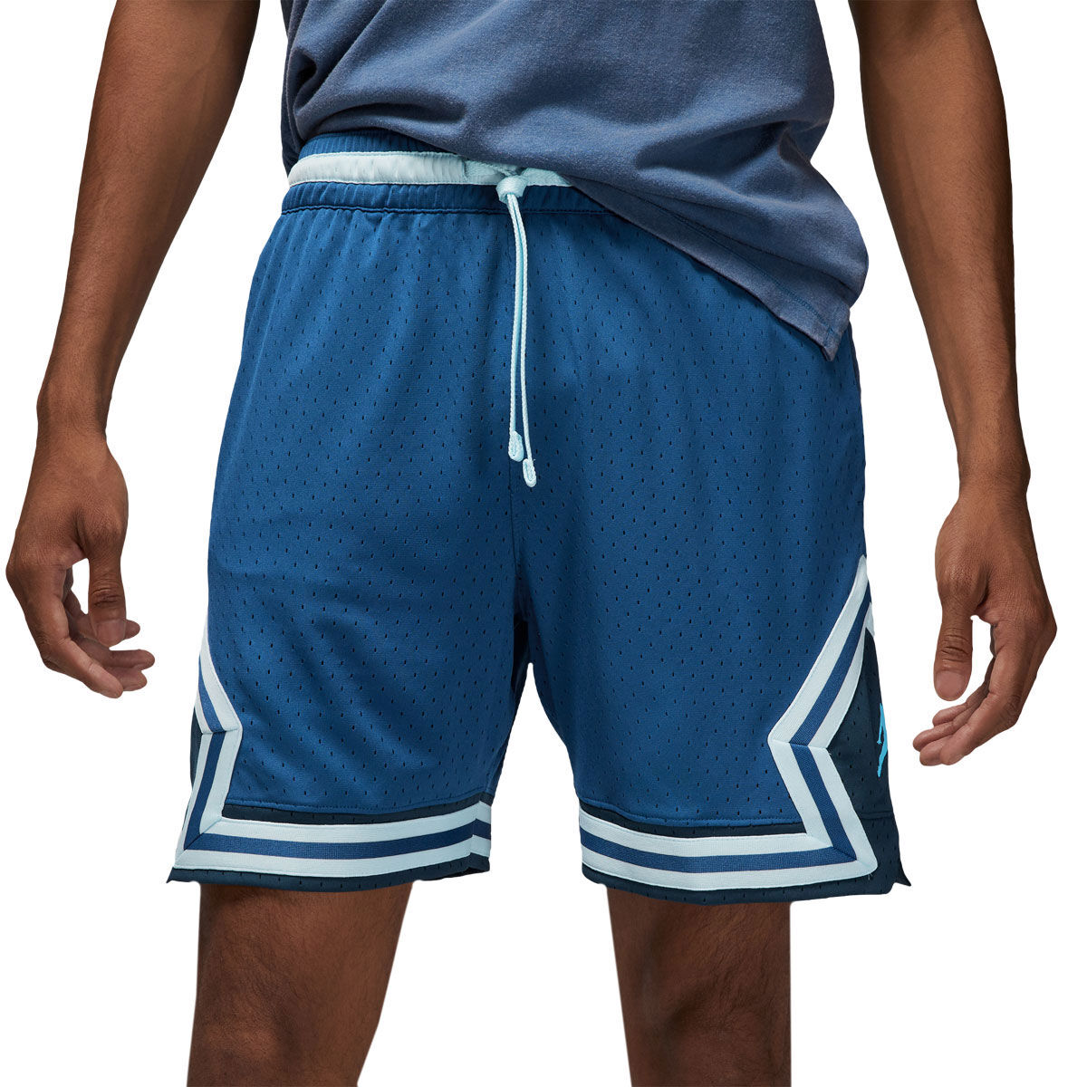 blue jordan shorts mens