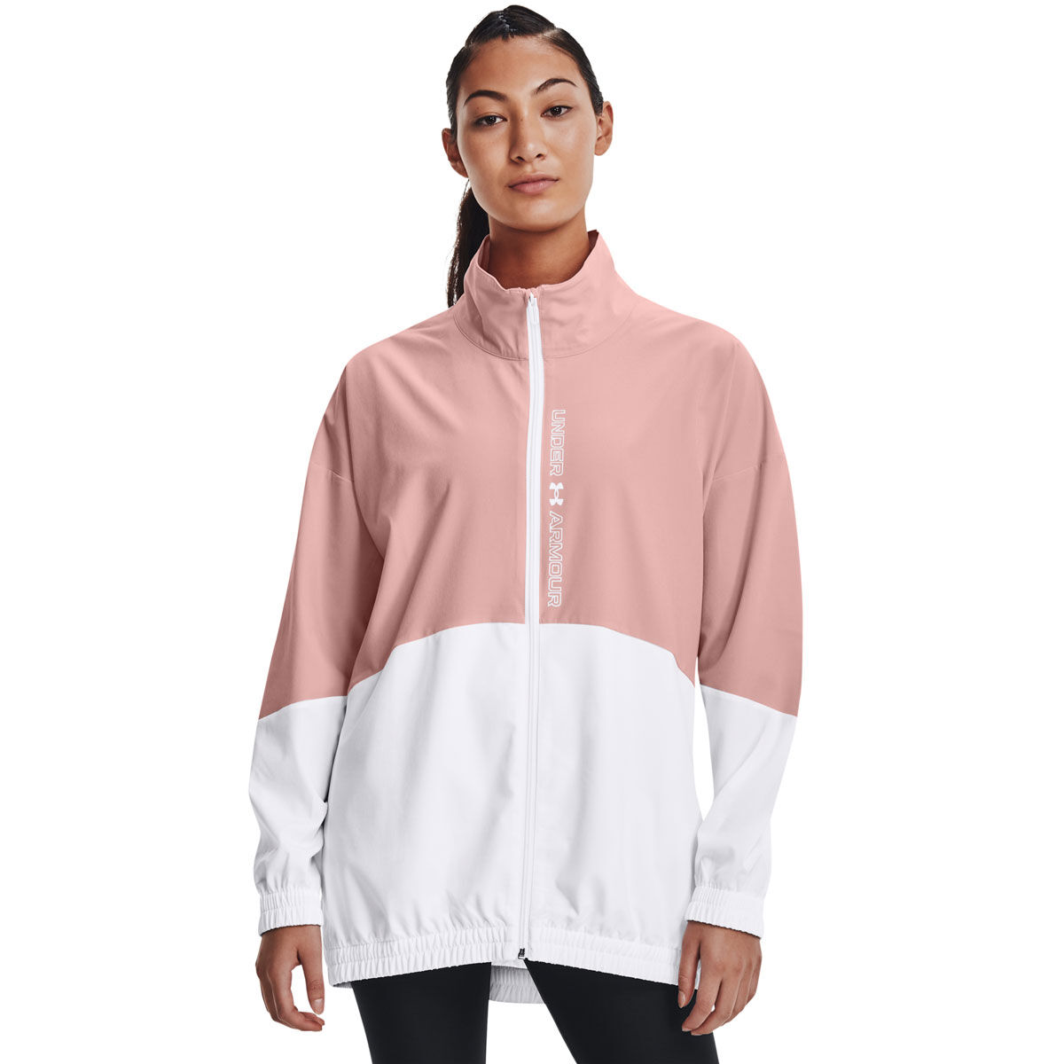 under armour windbreaker pink