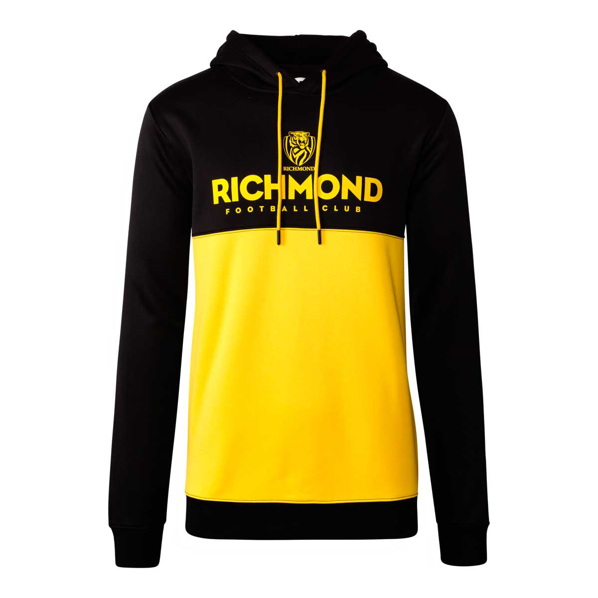 mens black and yellow hoodie