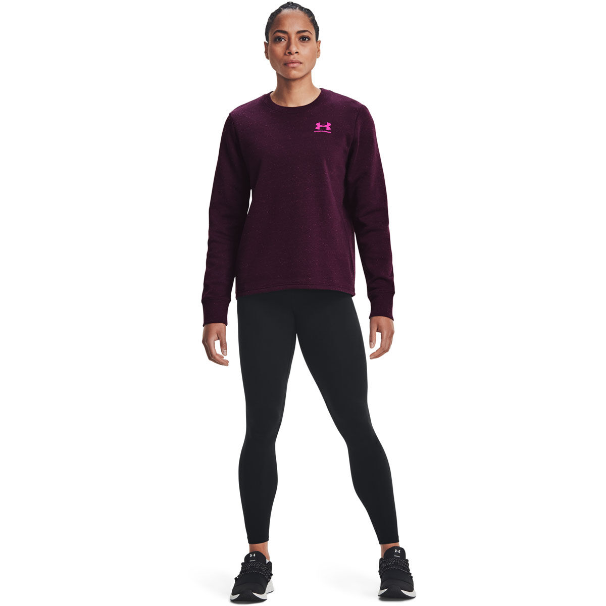 women's ua rival fleece lc crew