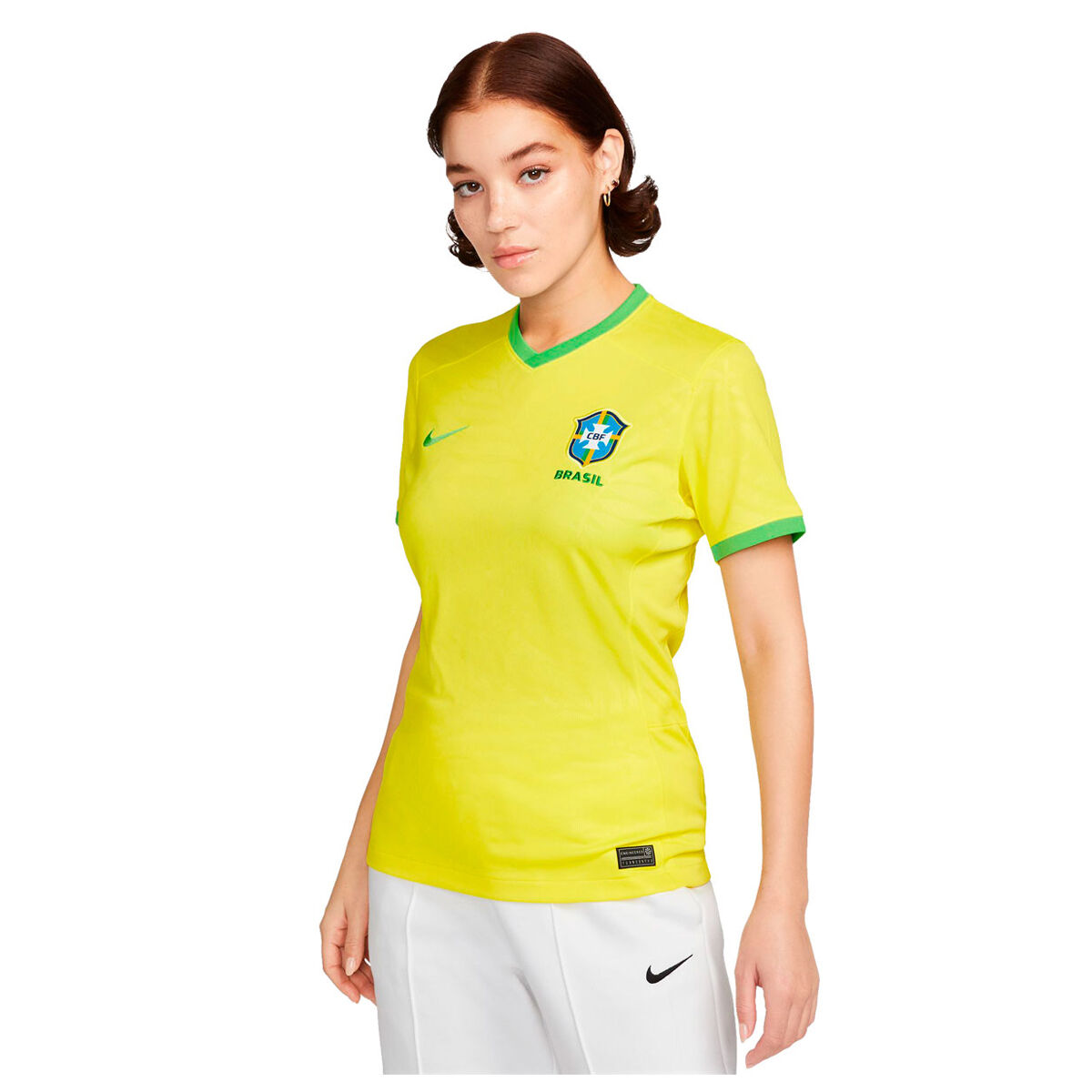 Nike Brazil 2023 Womens Stadium Home Dri-FIT Football Jersey