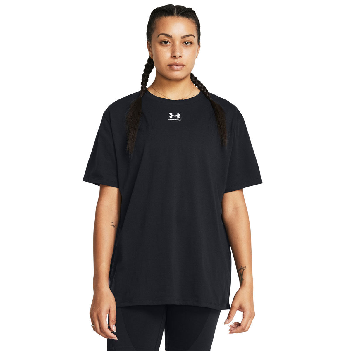 Under Armour Womens Sportstyle Logo Tee Green XS