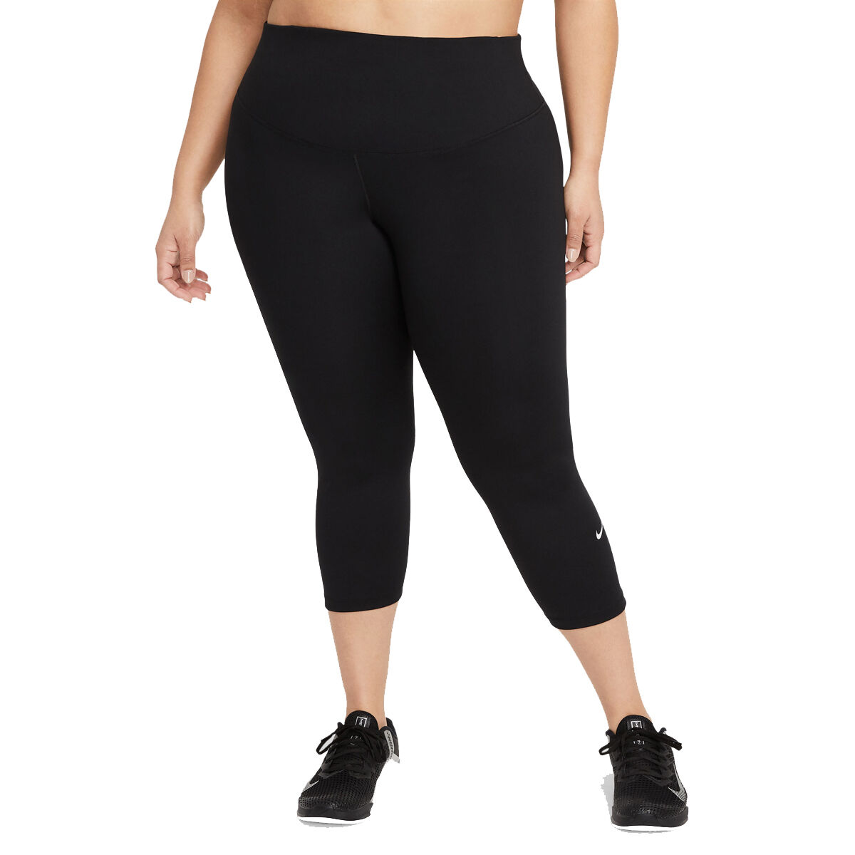 Nike Womens Pants Adult Plus Size 2X Black Tights Training Leg A See