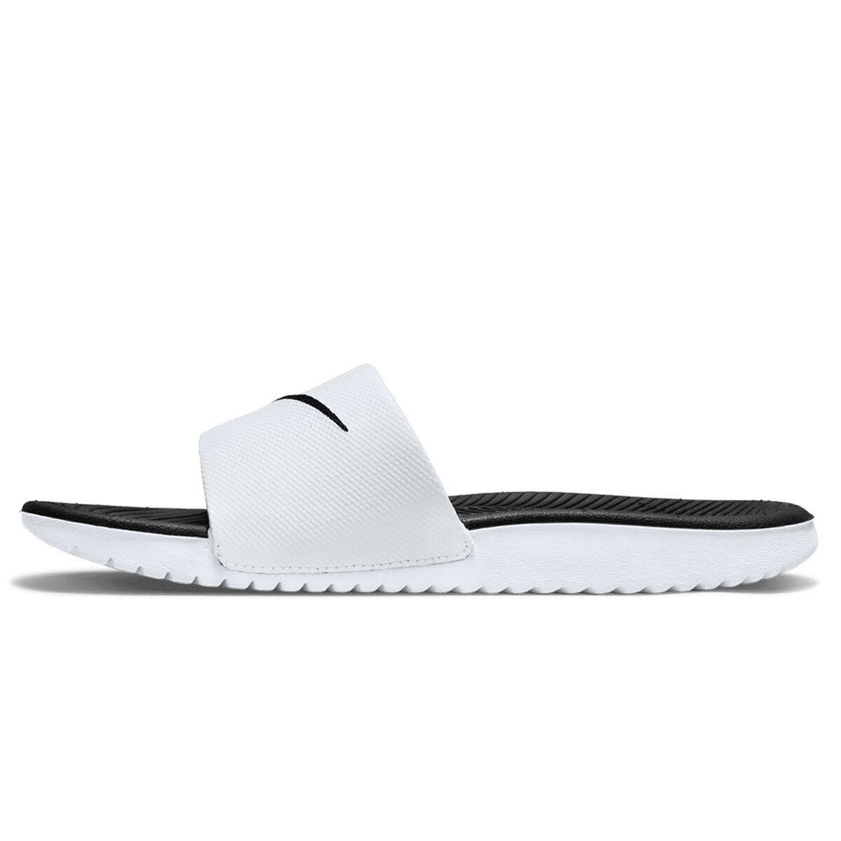 Nike slides with strap on clearance the back